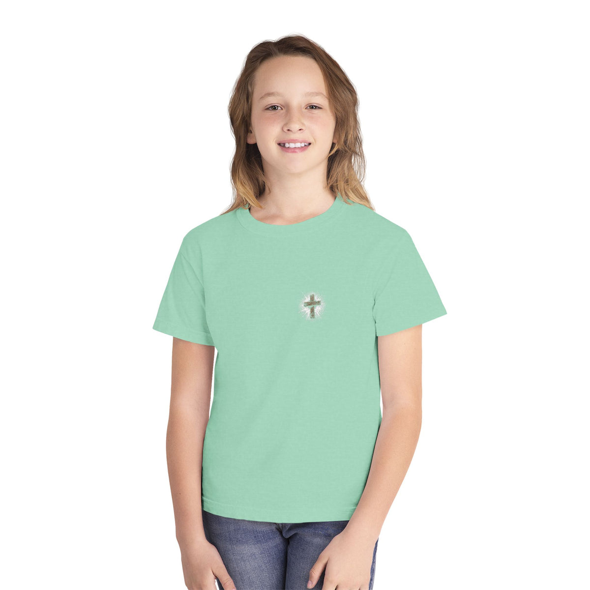 I Can Do All Things Baseball Splatter Youth T-Shirt
