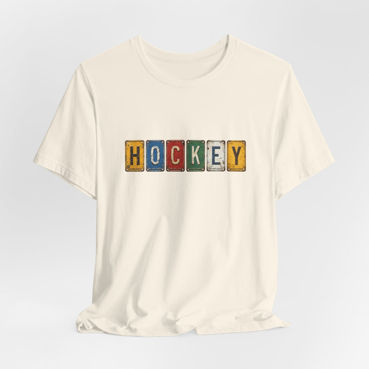 Hockey License Plate T-Shirt