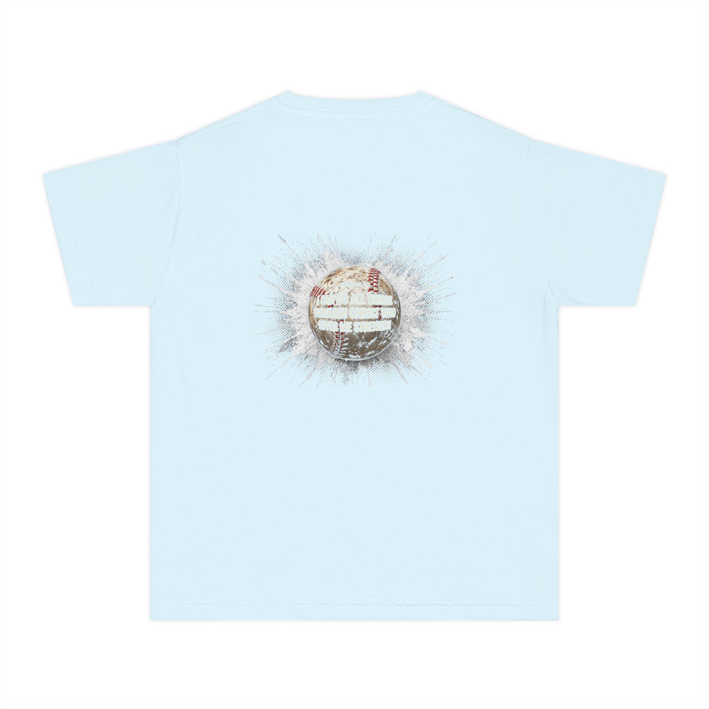 I Can Do All Things Baseball Splatter Youth T-Shirt