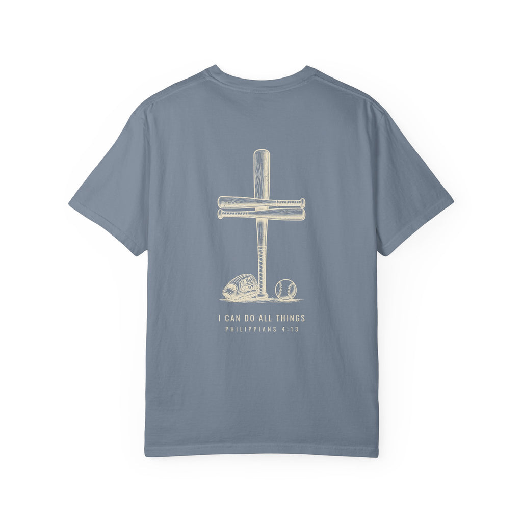 I Can Do All Things Baseball Cross T-Shirt