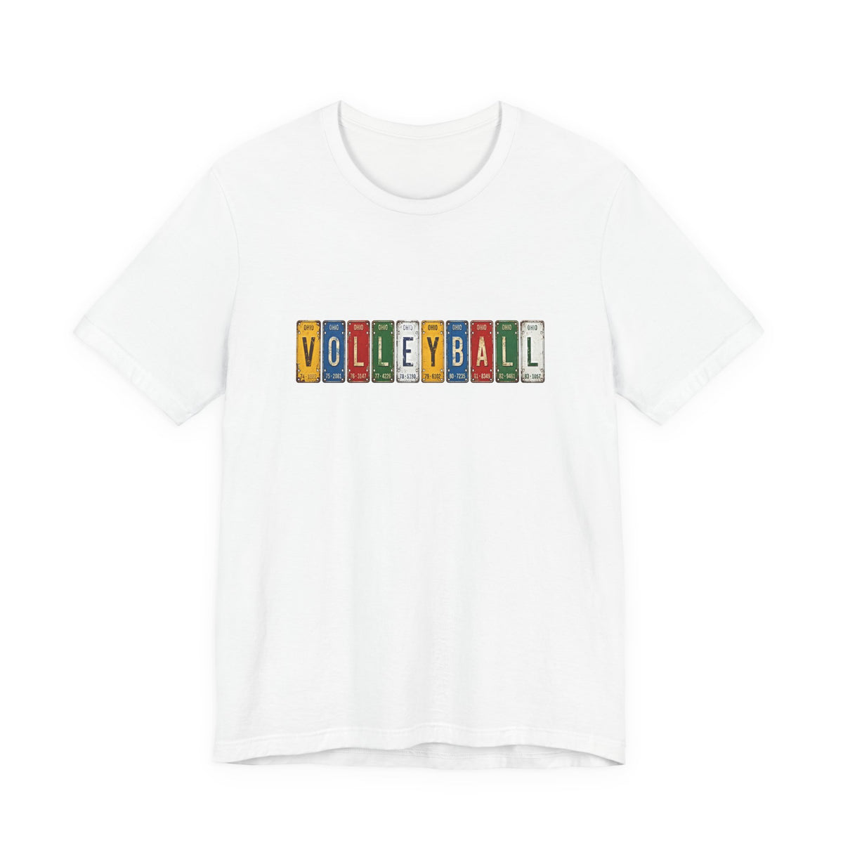 Volleyball License Plate T-Shirt