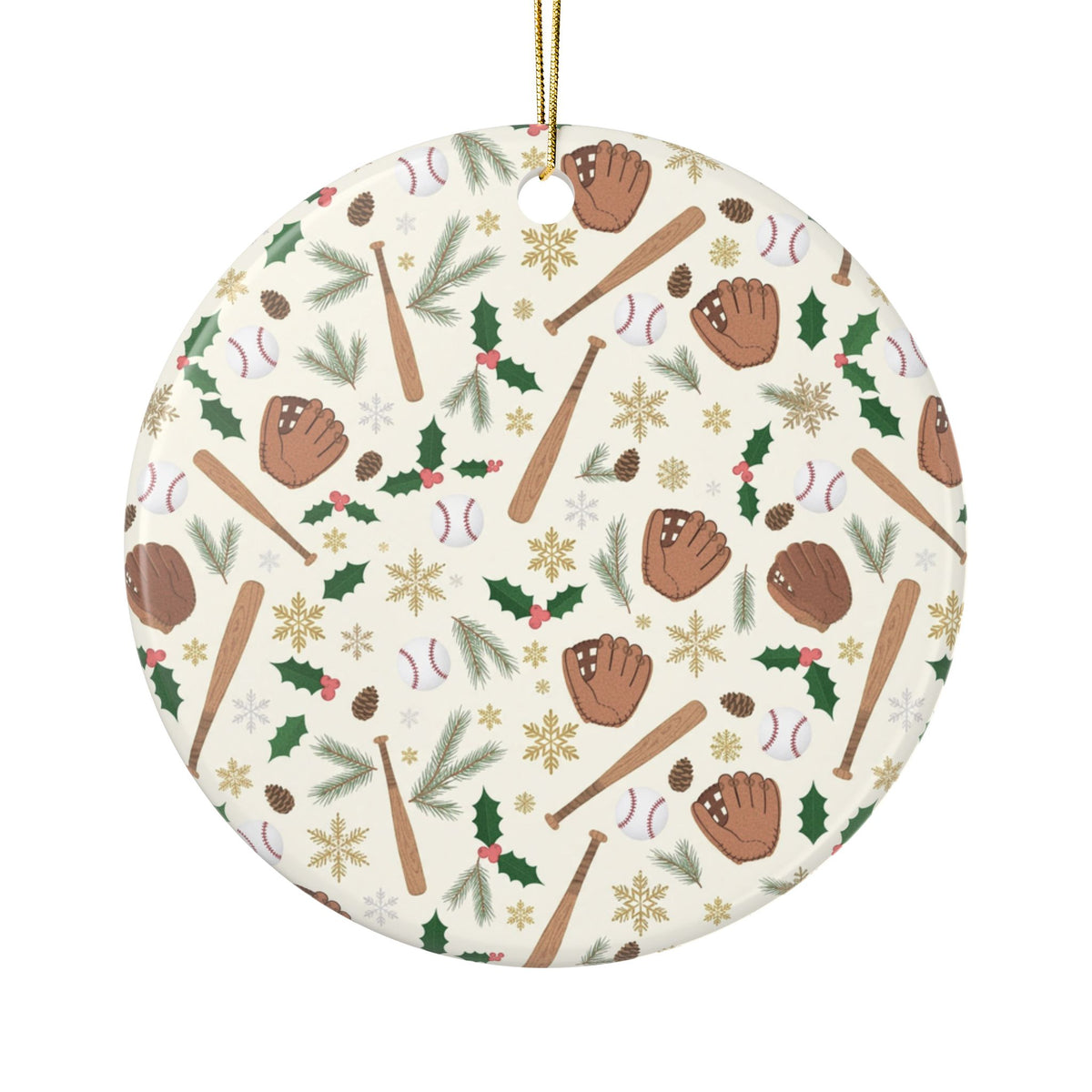Baseball Christmas Ornament