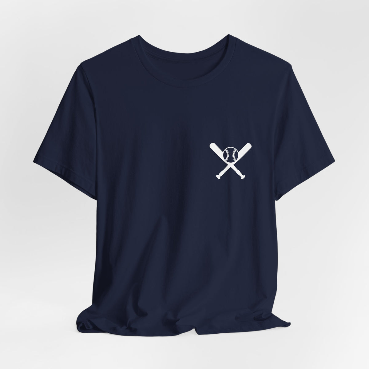 Crossed Bats T-Shirt - White Print