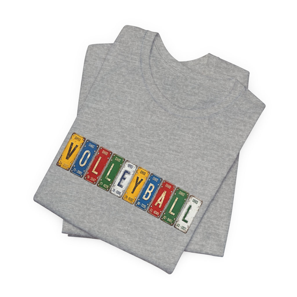 Volleyball License Plate T-Shirt
