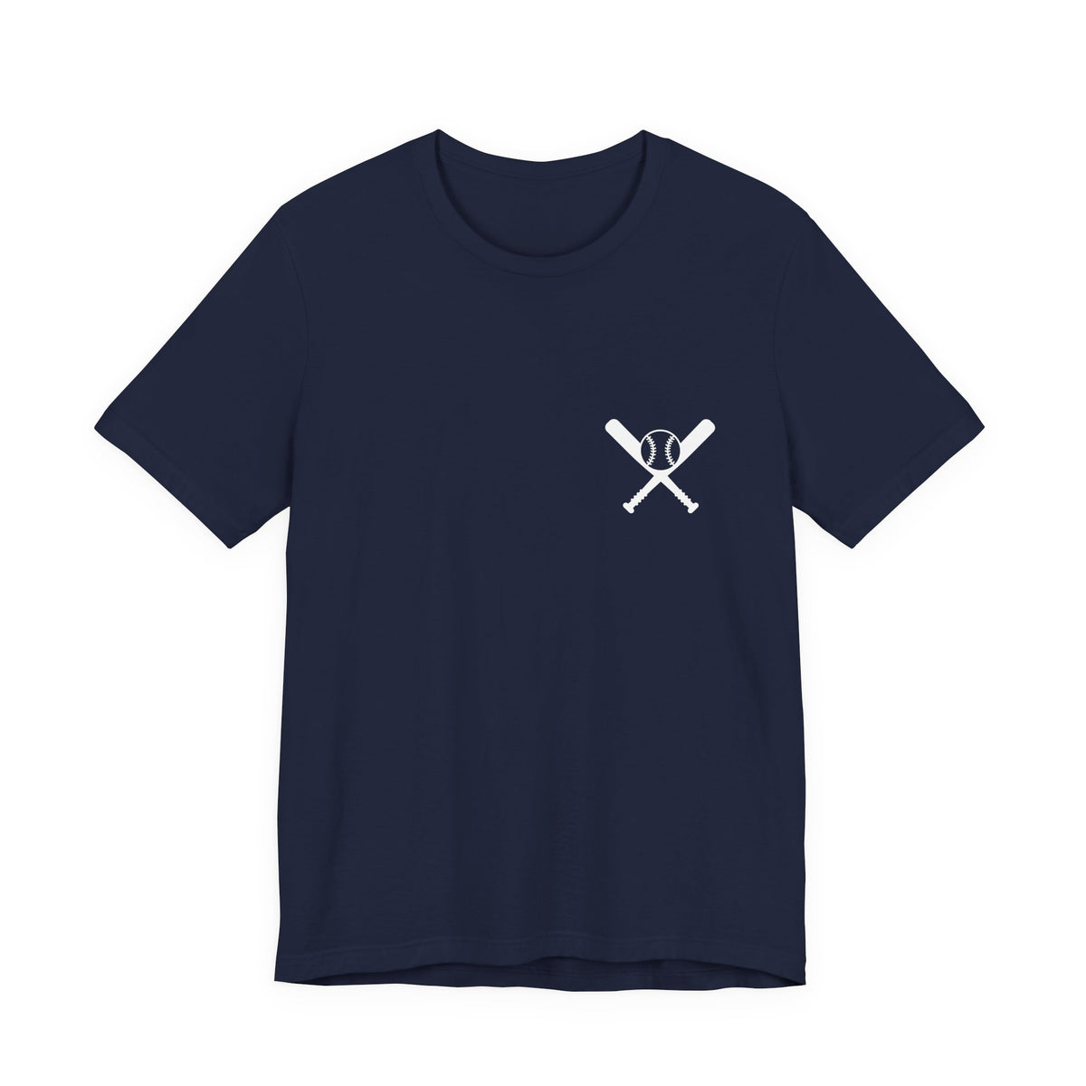 Crossed Bats T-Shirt - White Print