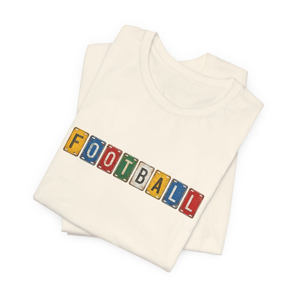Football License Plate T-Shirt