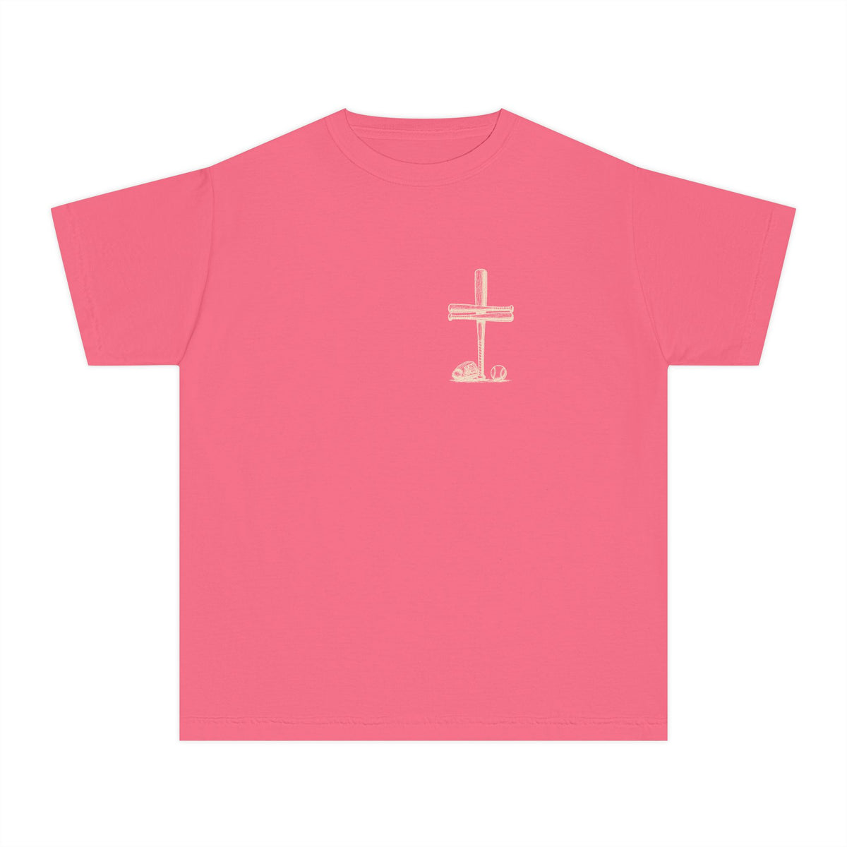 I Can Do All Things Baseball Cross Youth T-Shirt