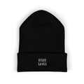 JESUS SAVES Embroidered Cuff Beanie