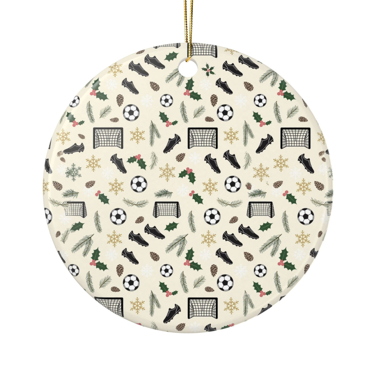 Soccer Christmas Ornament
