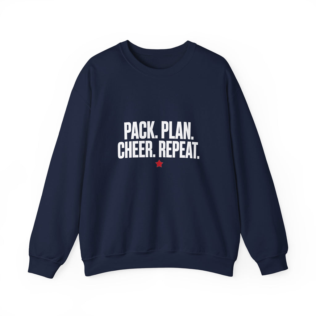 Pack Plan Cheer Crewneck - White Print