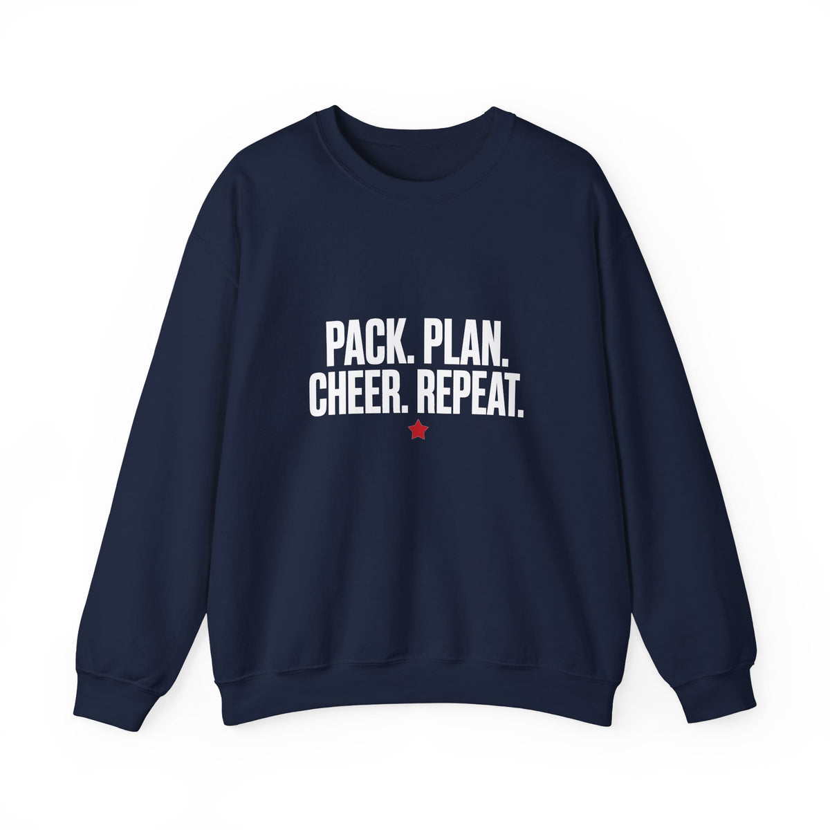 Pack Plan Cheer Crewneck - White Print
