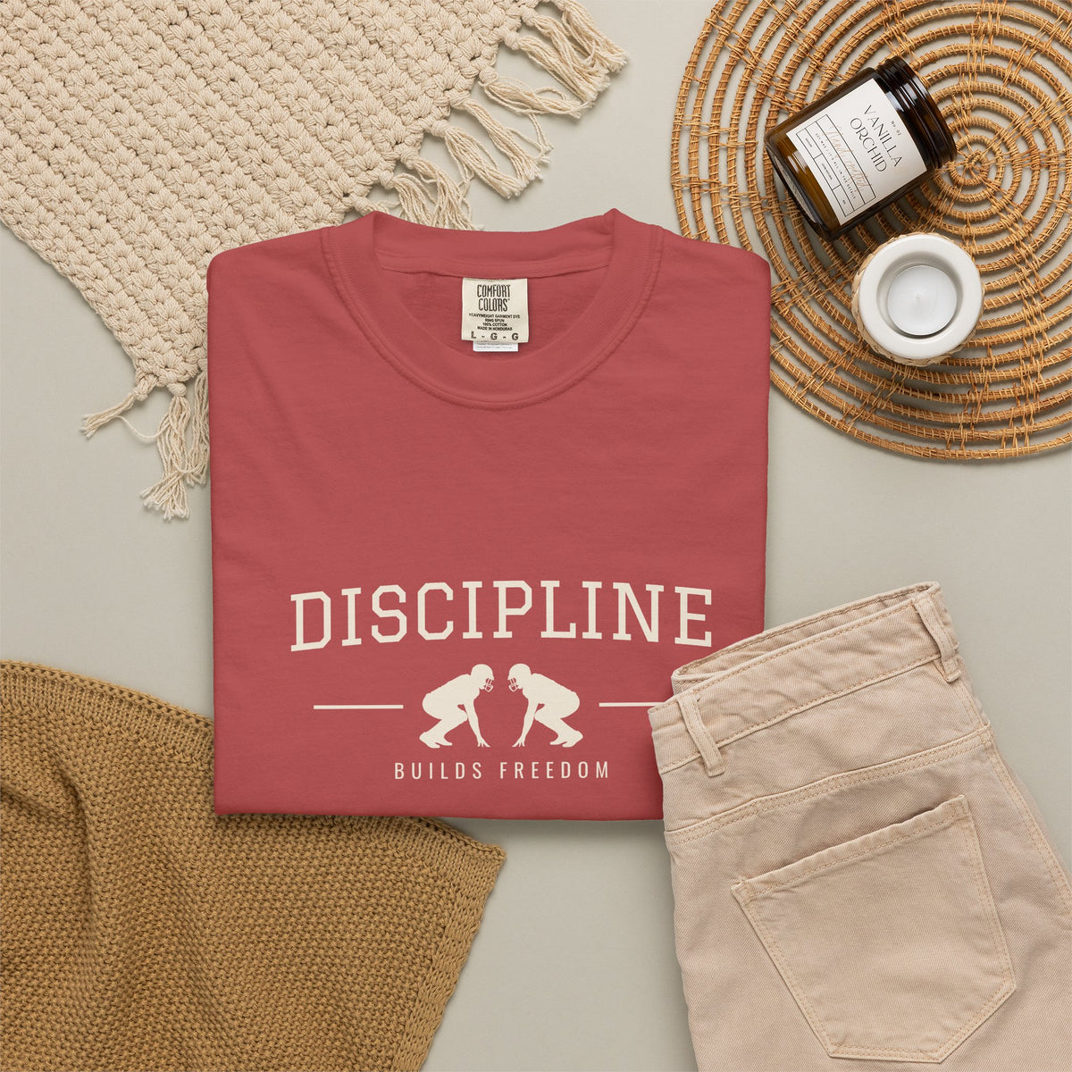 Discipline Builds Freedom Football T-Shirt