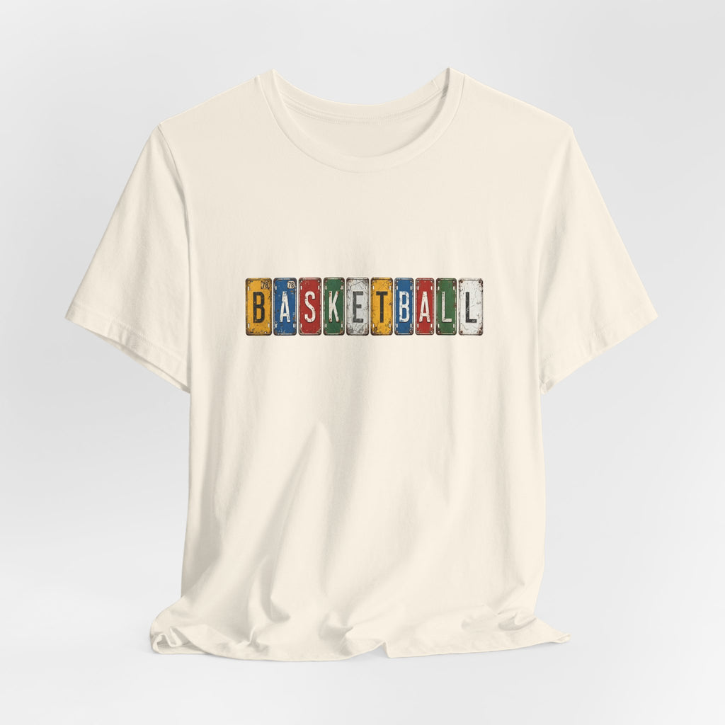 Basketball License Plate T-Shirt