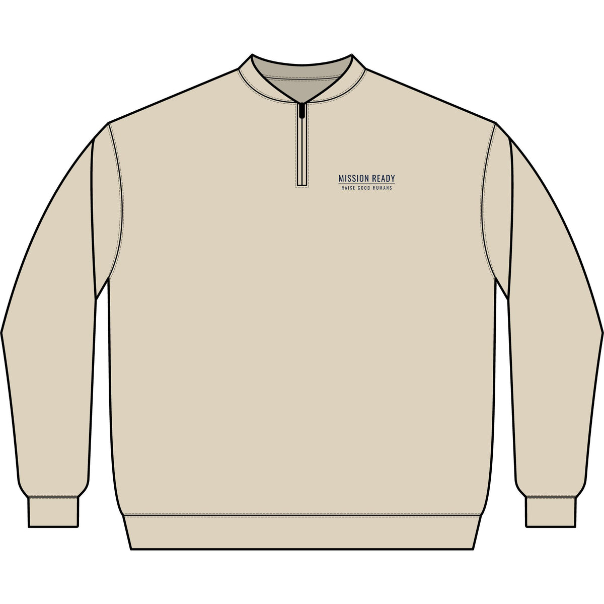 Raise Good Humans Quarter-Zip Sweatshirt