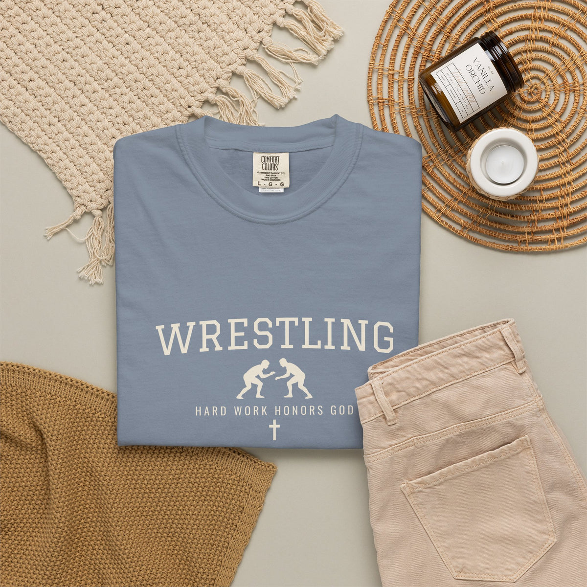 Hard Work Honors God Wrestling T-Shirt