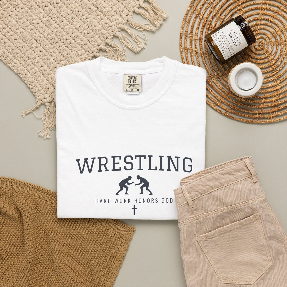 Hard Work Honors God Wrestling T-Shirt