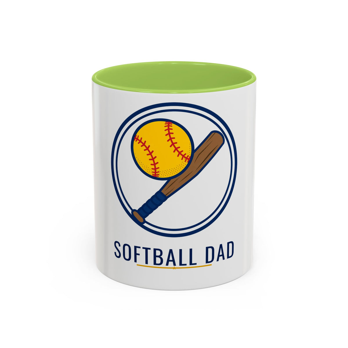 Softball Dad Coffee Mug, 11oz