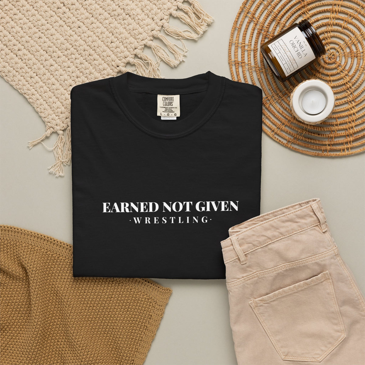 Earned Not Given Wrestling T-Shirt