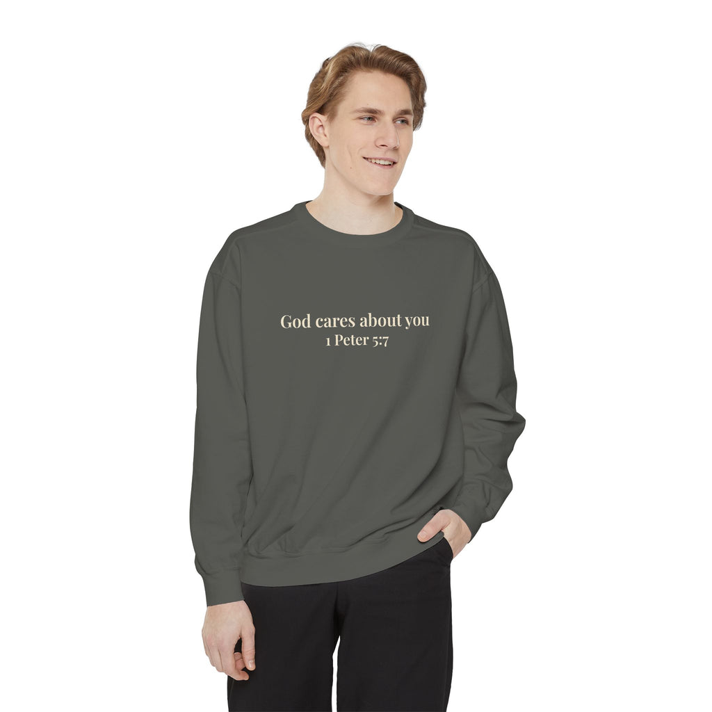 God Cares About You Crewneck Sweatshirt