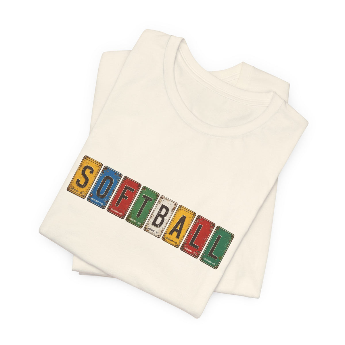 Softball License Plate T-Shirt