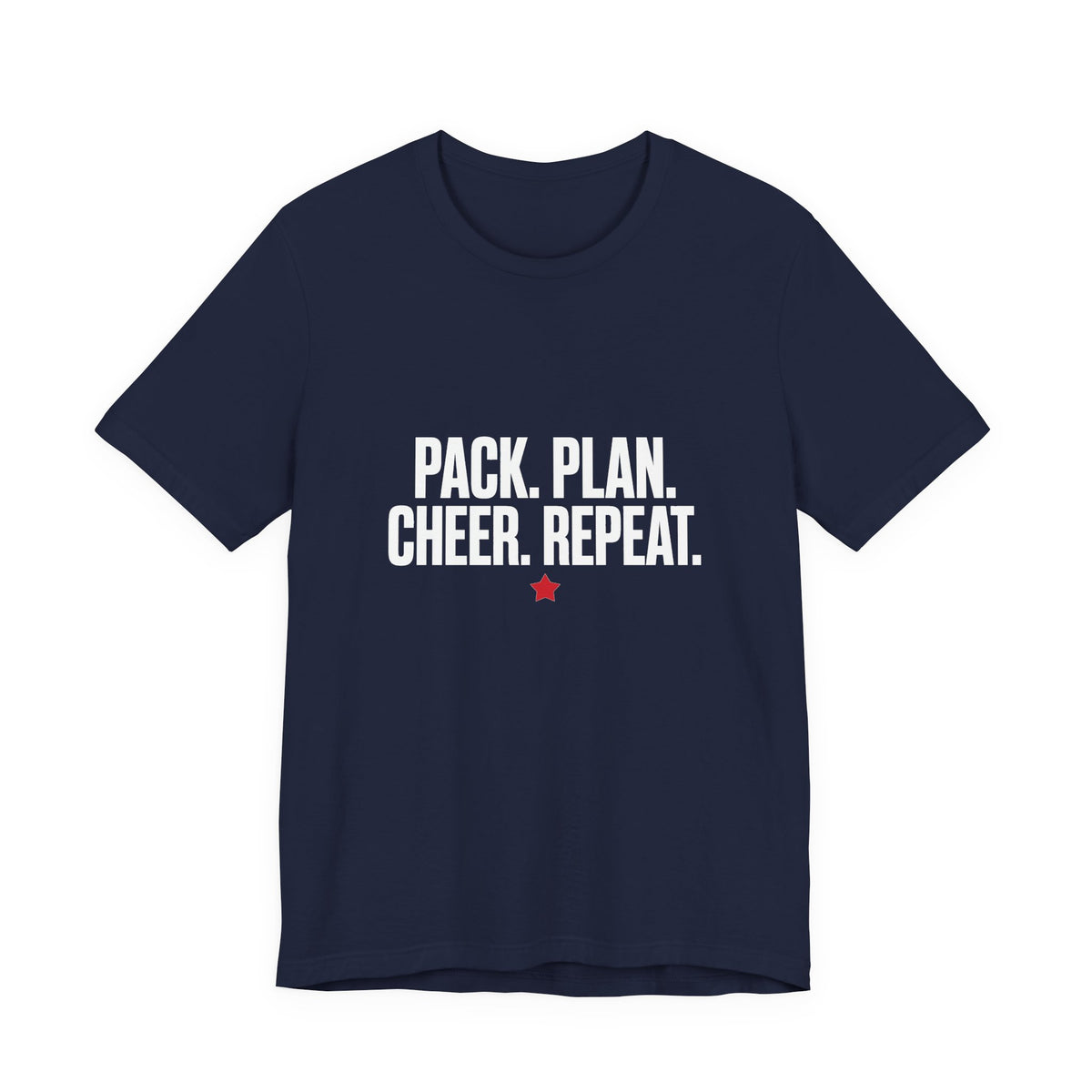 Pack Plan Cheer T-Shirt - White Print
