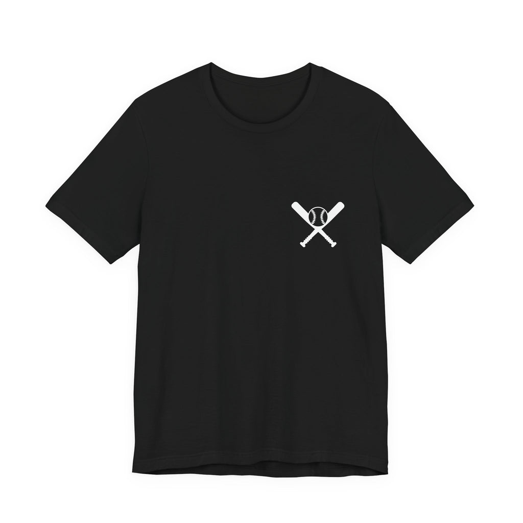 Crossed Bats T-Shirt - White Print