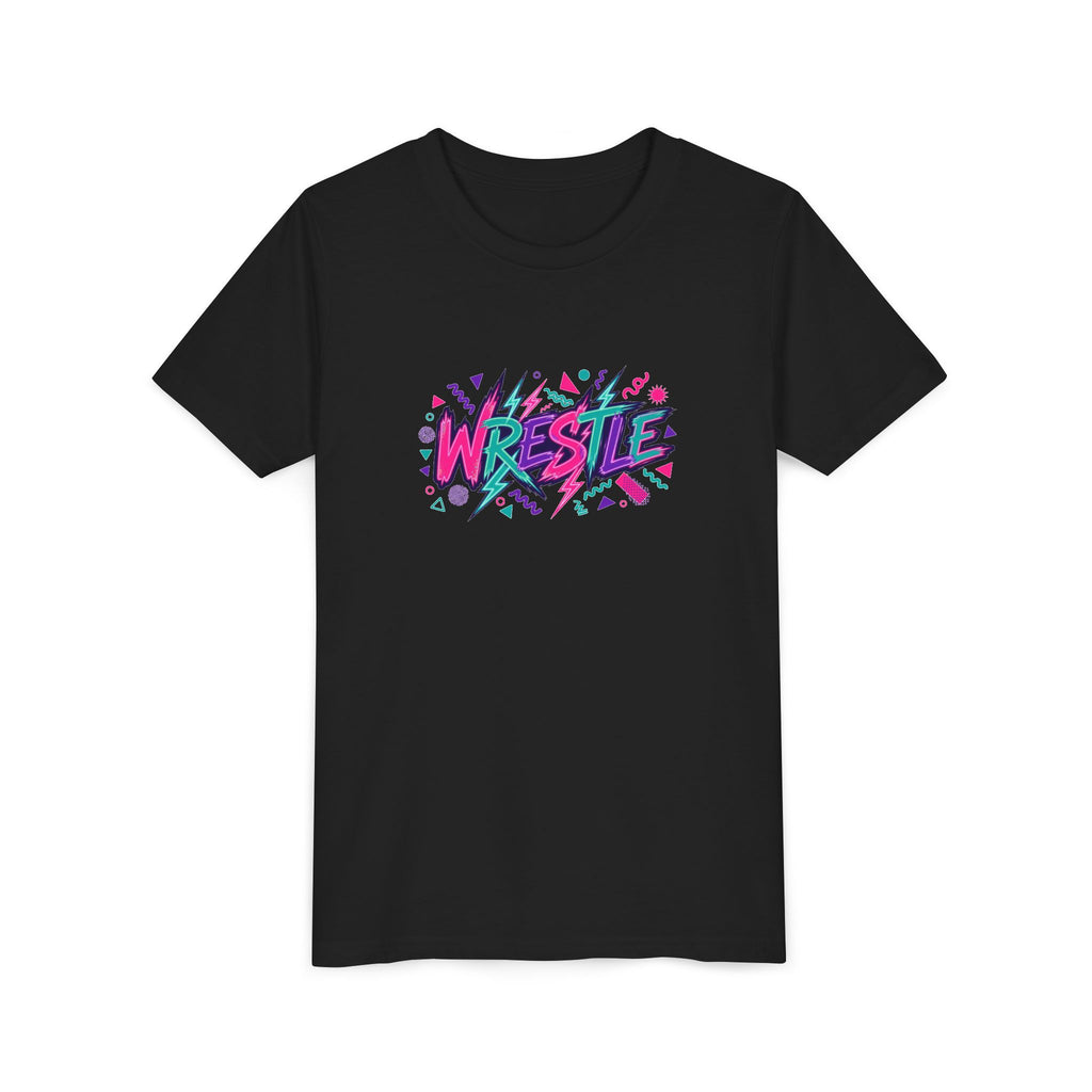90s Neon Wrestling Youth T-Shirt