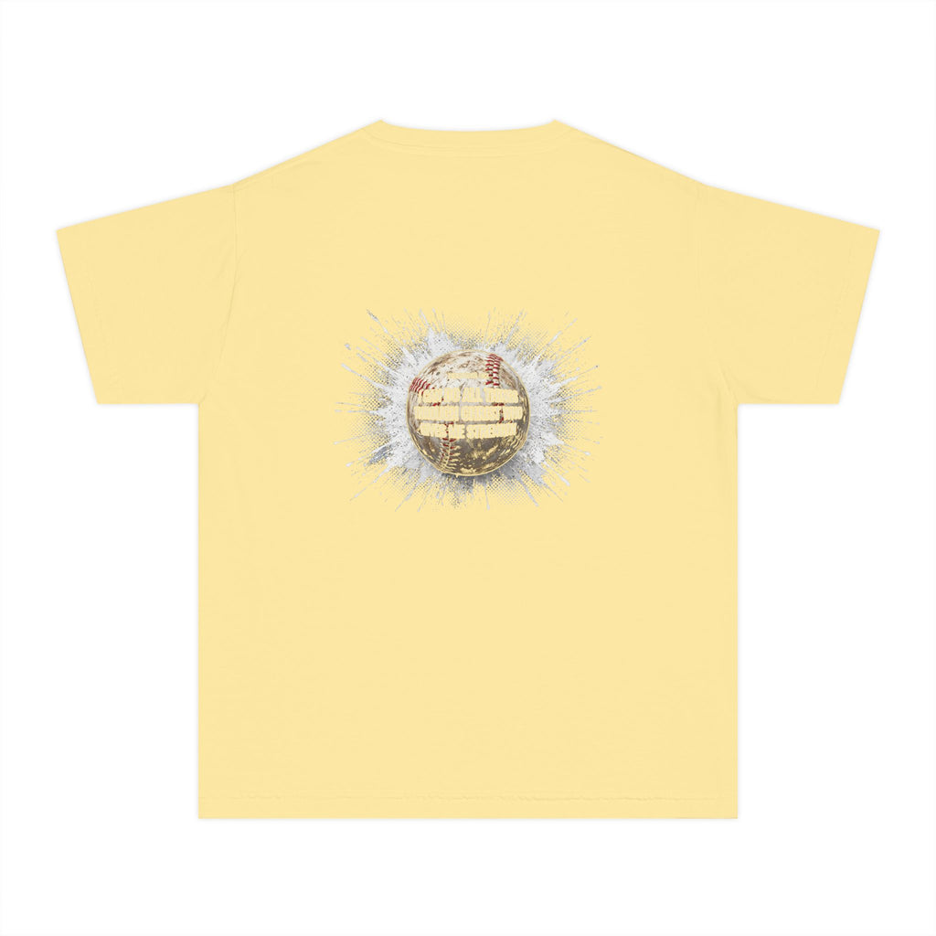 I Can Do All Things Baseball Splatter Youth T-Shirt