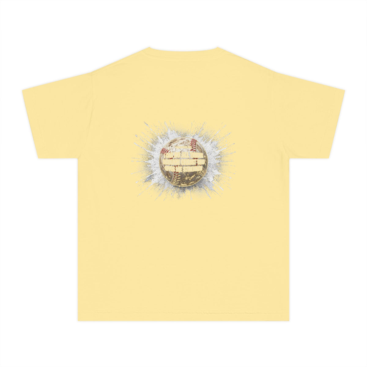 I Can Do All Things Baseball Splatter Youth T-Shirt