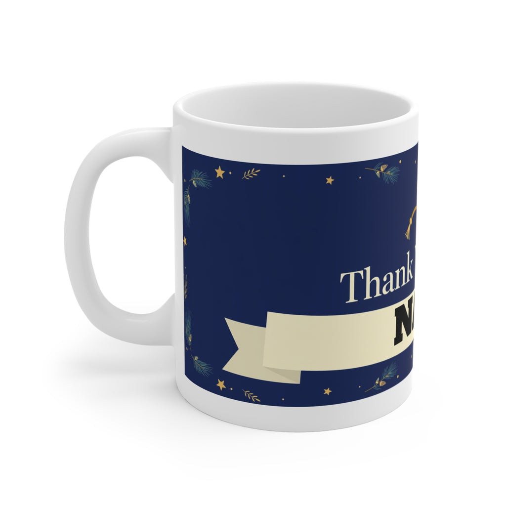 Thank You Coach Mug, Personalized, 11oz