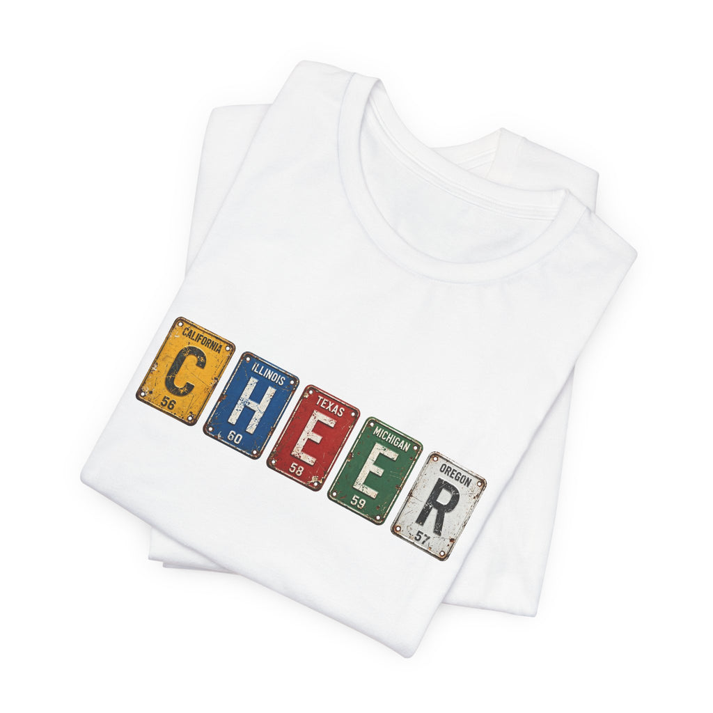 Cheer License Plate T-Shirt