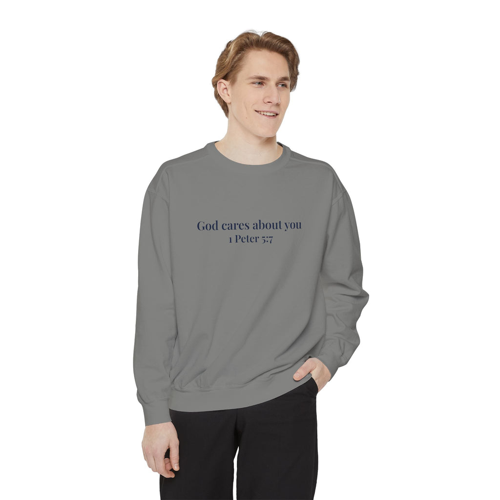 God Cares About You Crewneck Sweatshirt