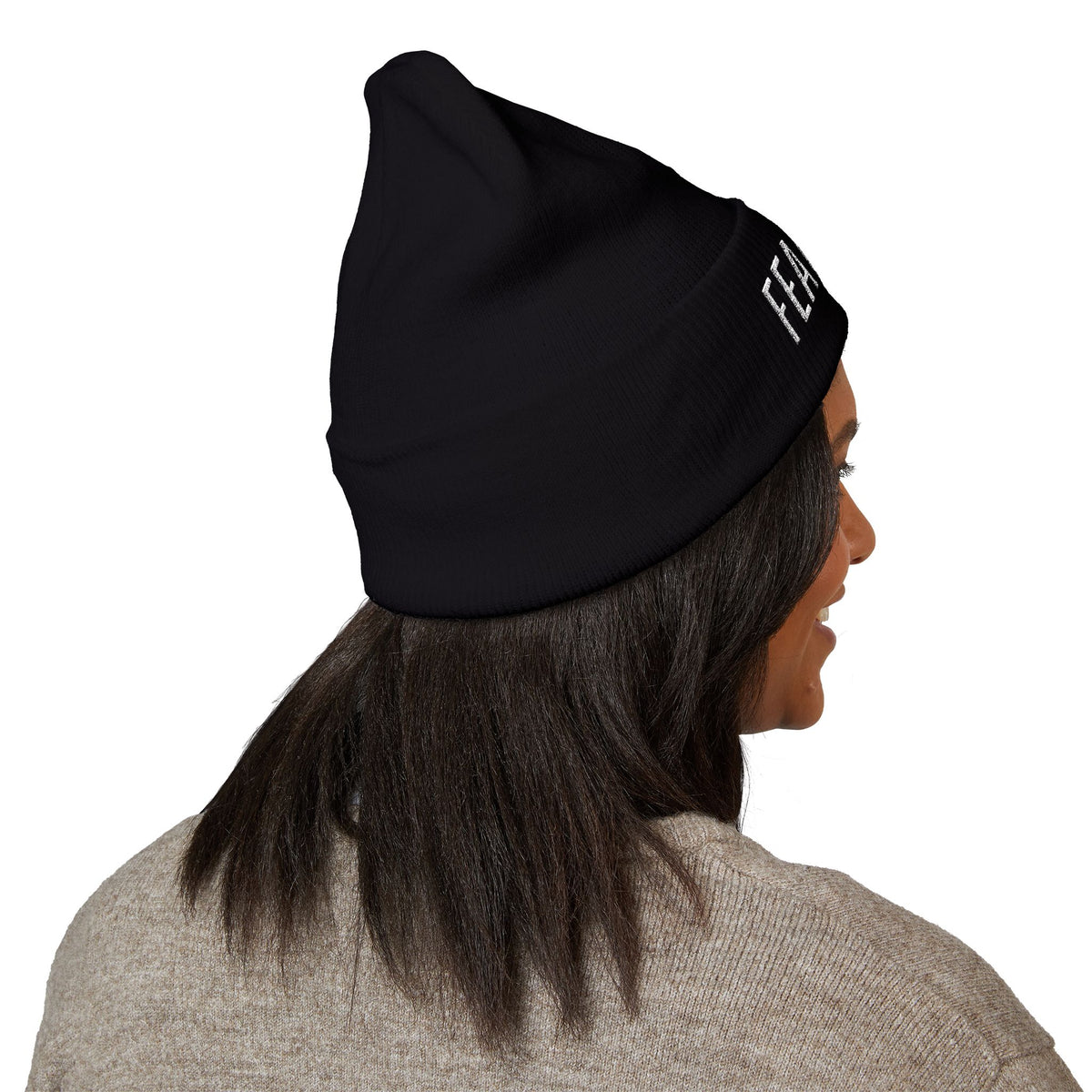 FEAR NOT Embroidered Cuff Beanie