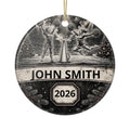 Personalized Cheer Christmas Ornament – Custom Player Name & Year