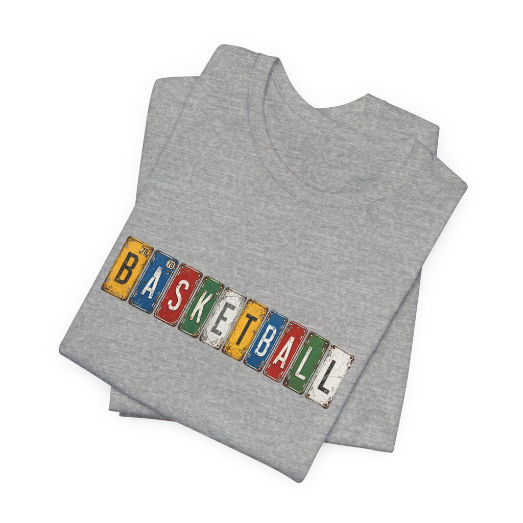 Basketball License Plate T-Shirt