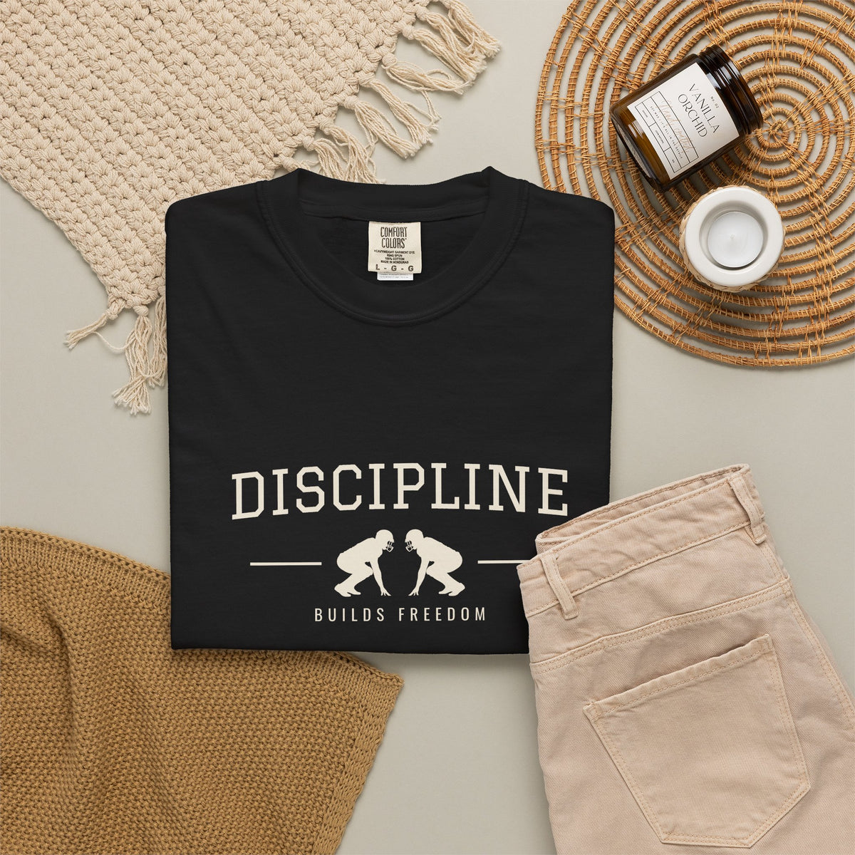 Discipline Builds Freedom Football T-Shirt