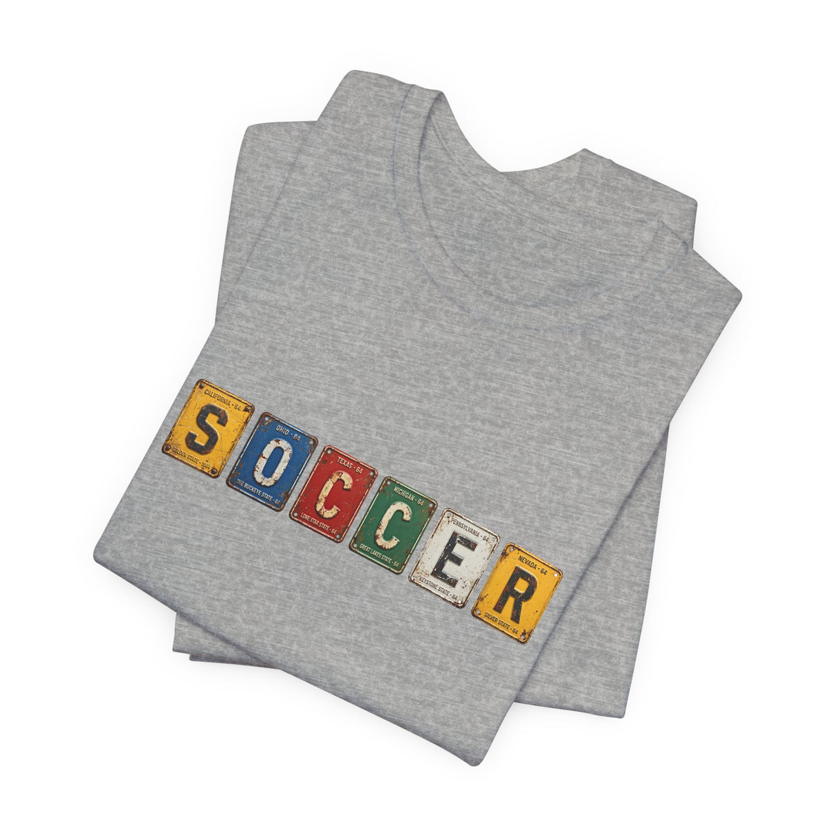 Soccer License Plate T-Shirt