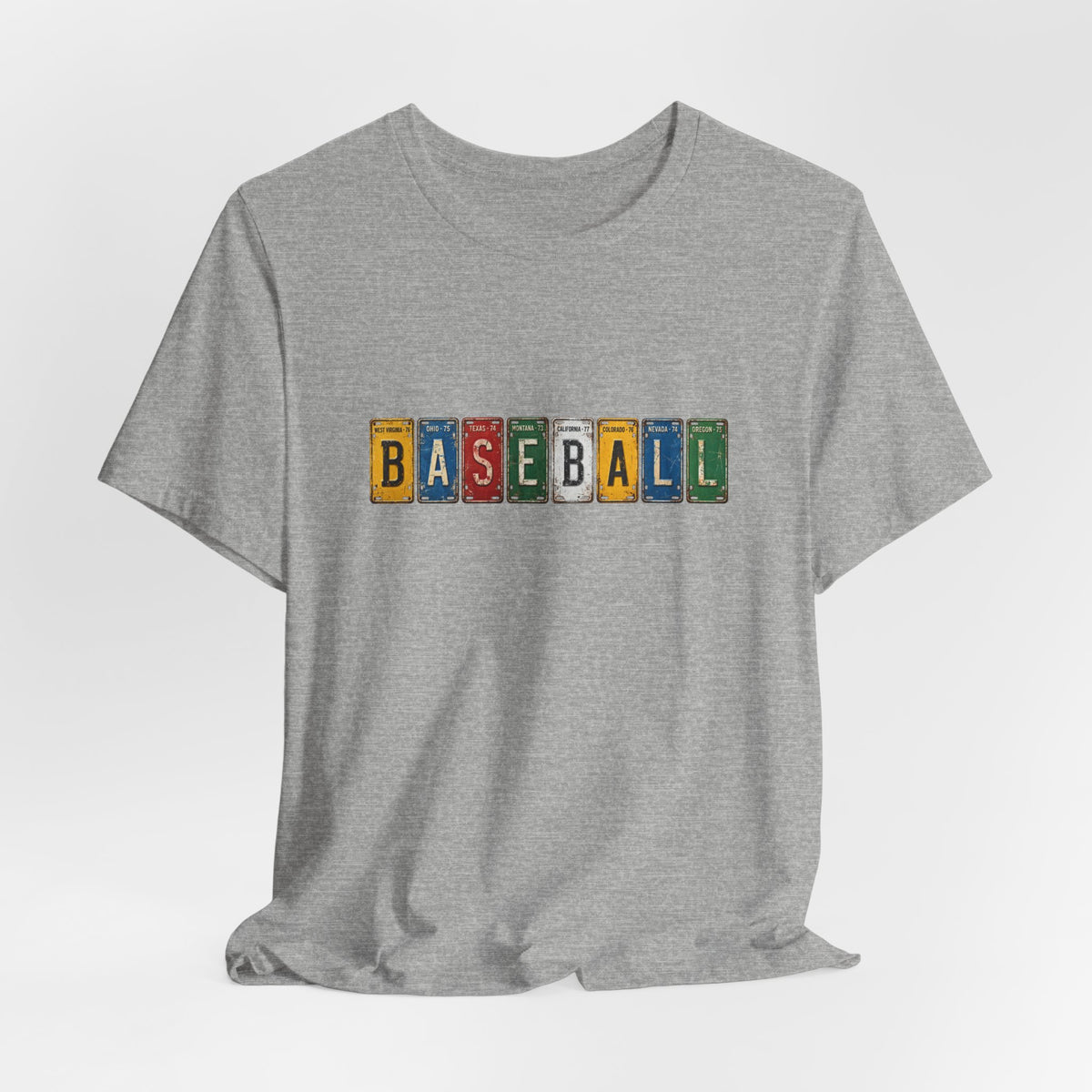 Baseball License Plate T-Shirt