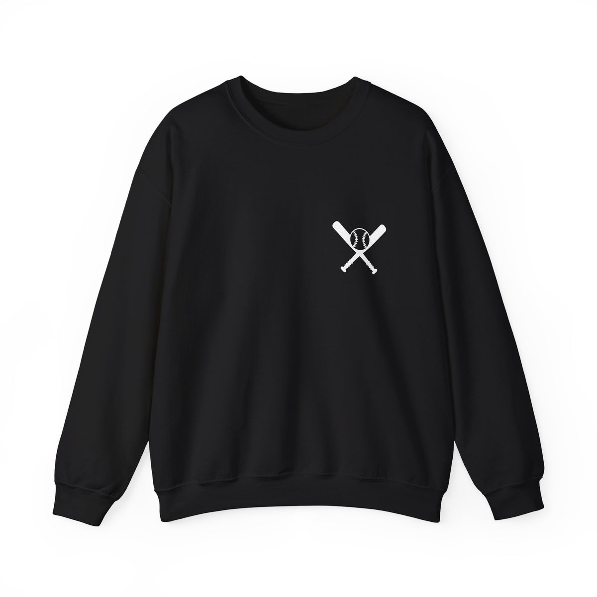 Crossed Bats Crewneck - White Print
