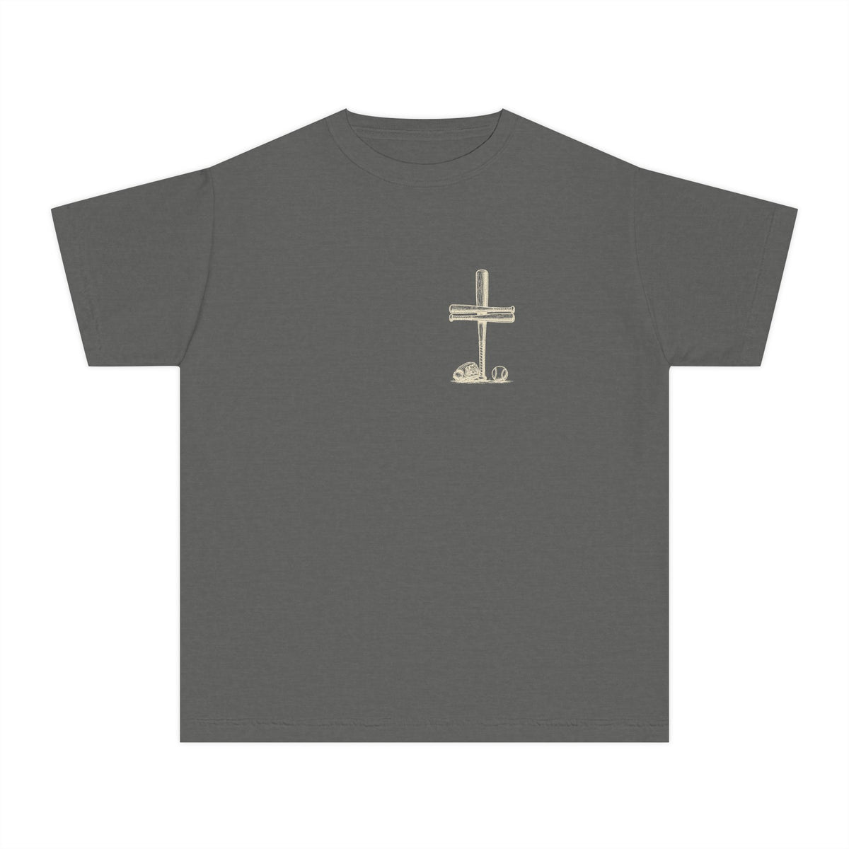 I Can Do All Things Baseball Cross Youth T-Shirt