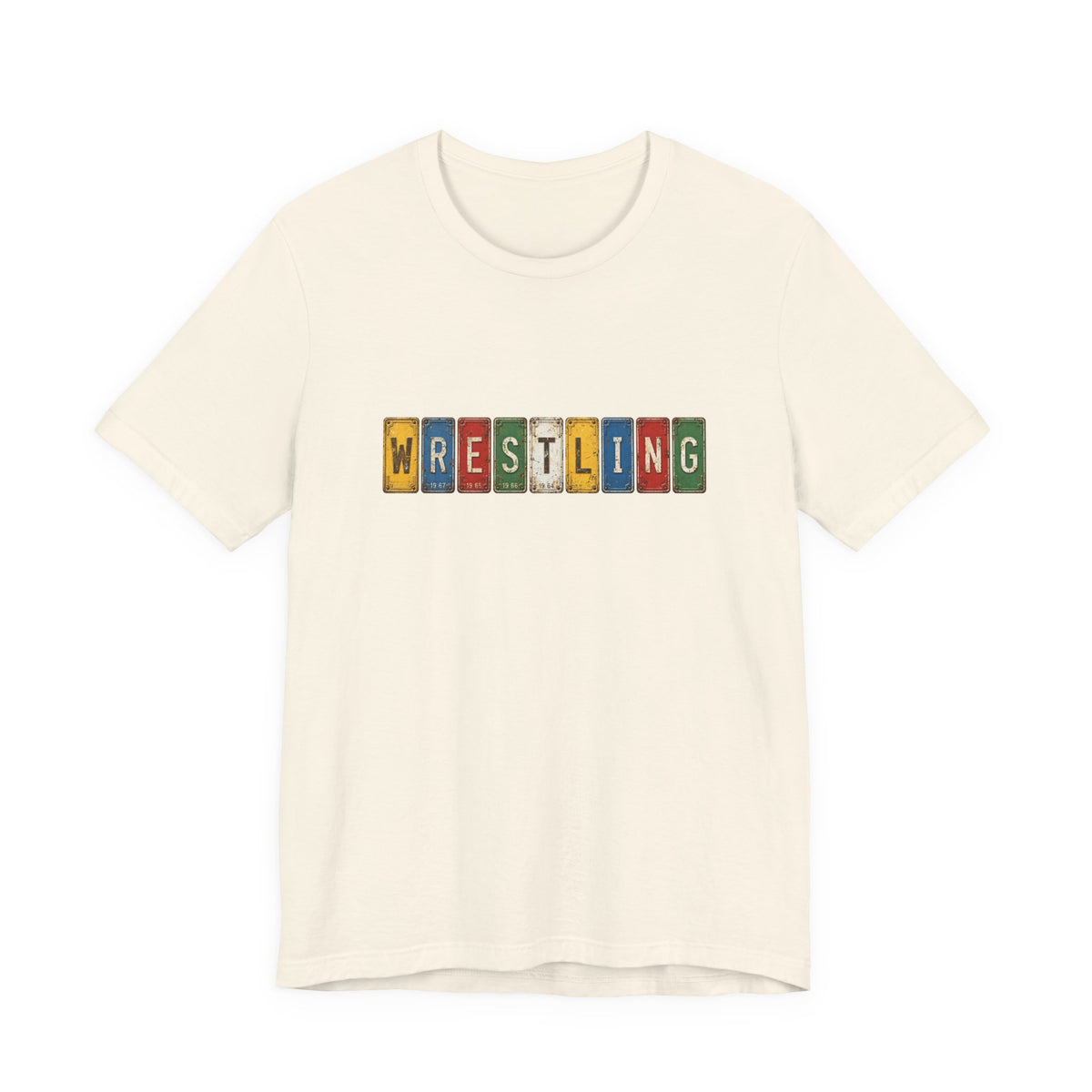Wrestling License Plate T-Shirt