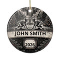Personalized Football Christmas Ornament – Custom Player Name & Year