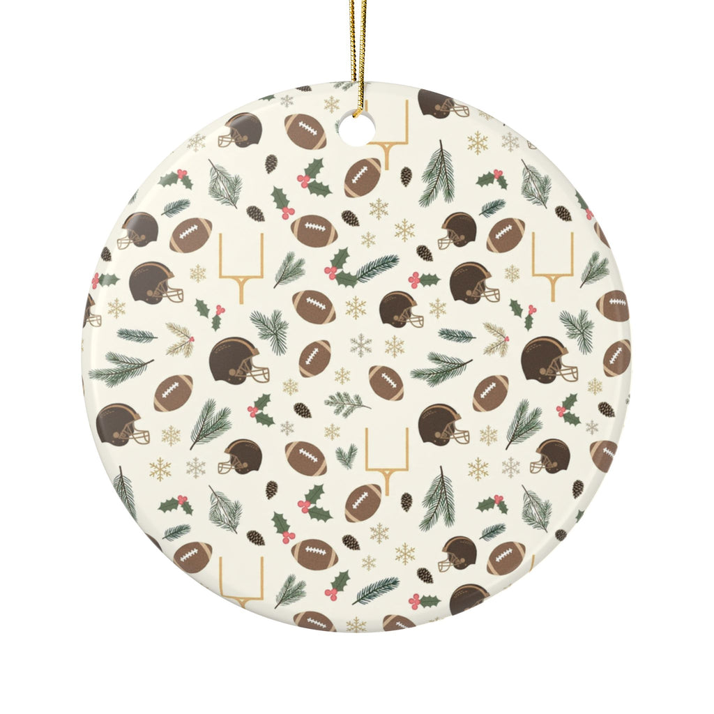 Football Christmas Ornament
