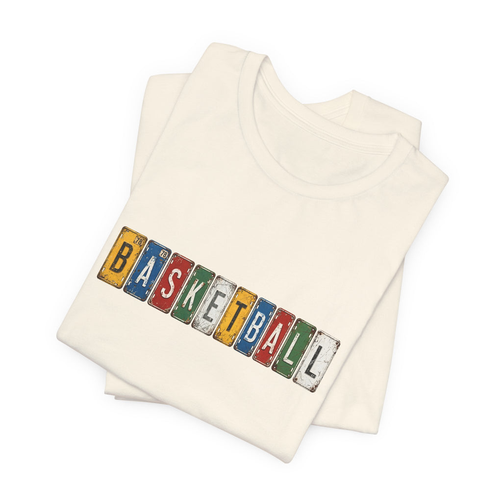 Basketball License Plate T-Shirt