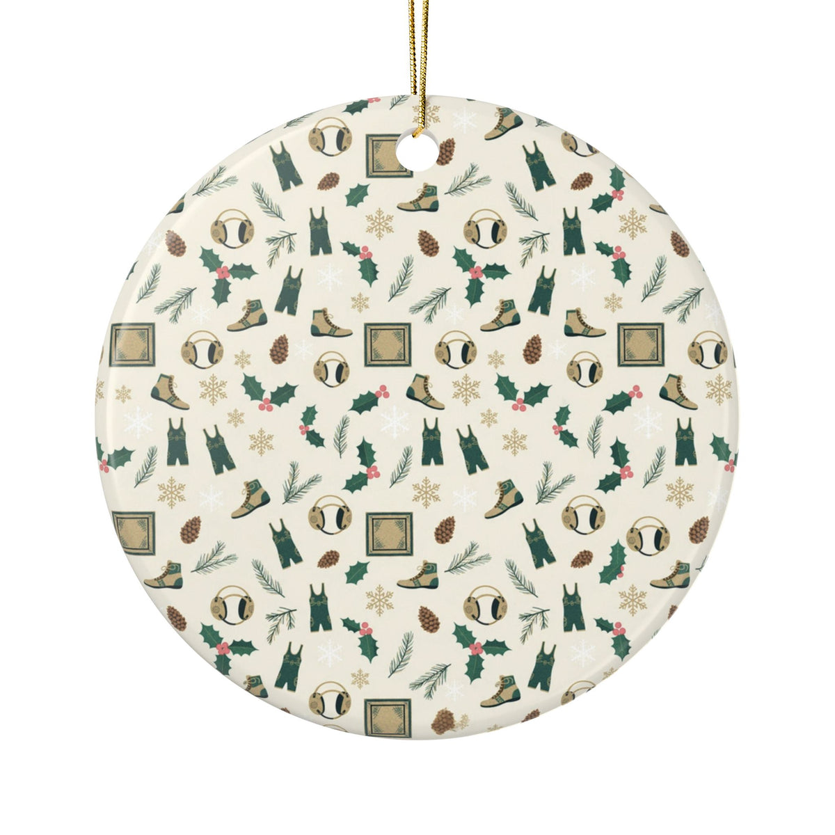 Wrestling Christmas Ornament