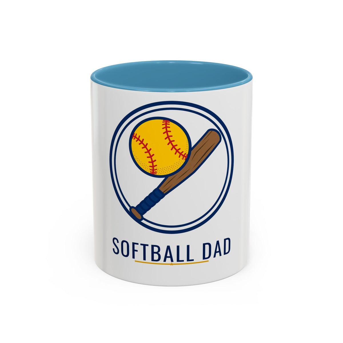 Softball Dad Coffee Mug, 11oz