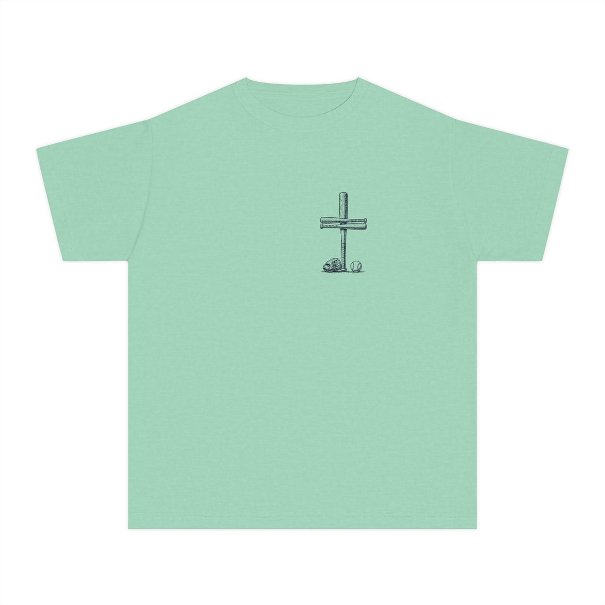 I Can Do All Things Baseball Cross Youth T-Shirt