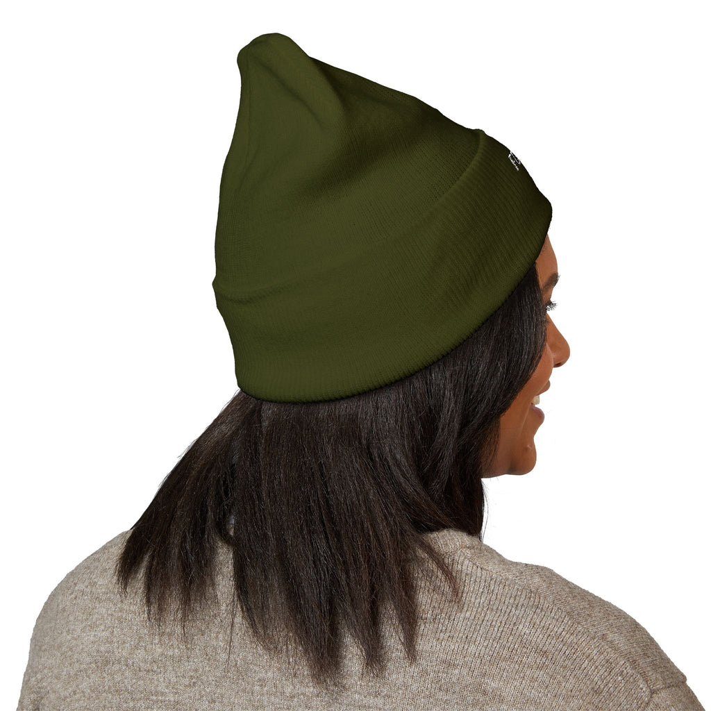 FOOTBALL MOM Embroidered Cuff Beanie