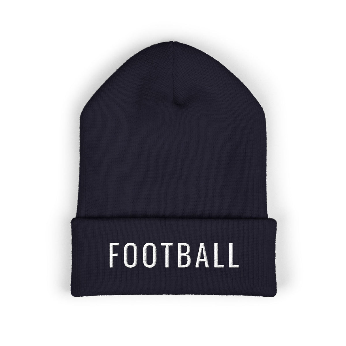 FOOTBALL Embroidered Cuff Beanie