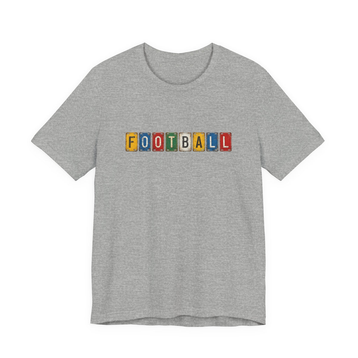 Football License Plate T-Shirt